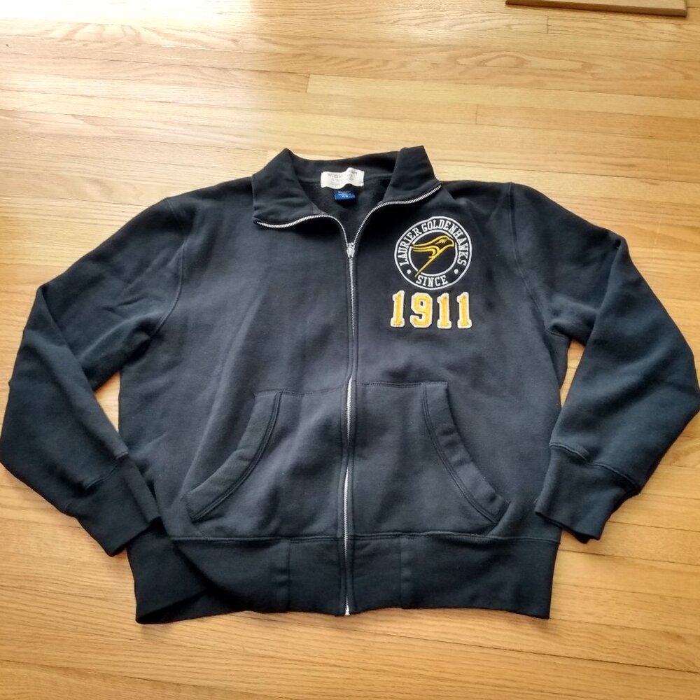 Vintage Wilfrid Laurier Goldenhawks Sweatshirt Jacket Size Medium